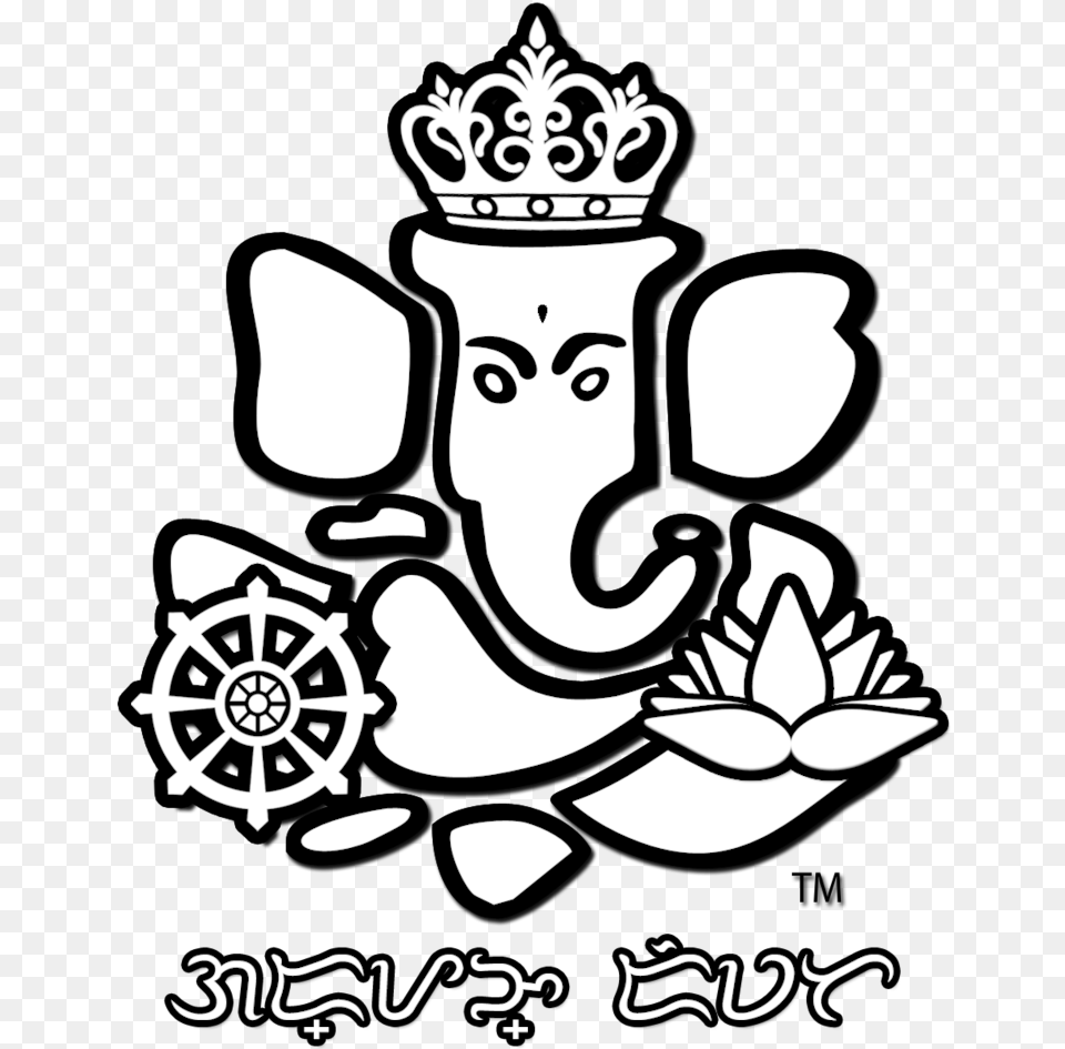 Here Is A Filipino Rendering Of The Elephant Deity Ganesha Vector, Stencil, Accessories, Jewelry, Electronics Free Png Download