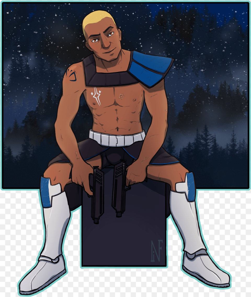 Here Is Our Next Candidate For The Clone Trooper Pinup Star Wars Clone Trooper Sexy, Book, Comics, Person, Publication Free Png