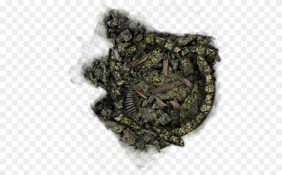 Here Is The Collapsed Castle Tower We Created In My Coin, Rock, Mineral Free Png Download