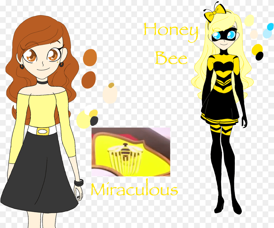 Here Is The New Queen Bee Named Honey Bee I Read Miraculous Honey Bee, Book, Comics, Publication, Person Free Png