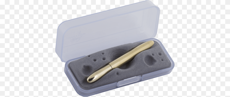 Here Is The Open Raw Brass Fisher Bullet Space Pen Fisher Space Pen, Blade, Knife, Weapon, Letter Opener Png Image