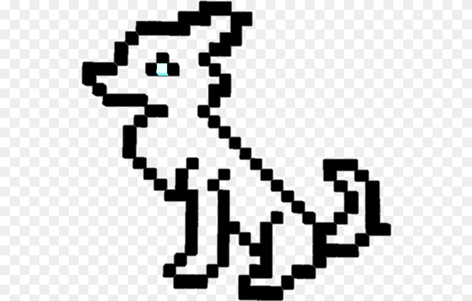 Here Is The Wolf Outline For You To Colour In Thx So Perler Beads Princess Rosalina, Pattern, Architecture, Building, House Free Png Download