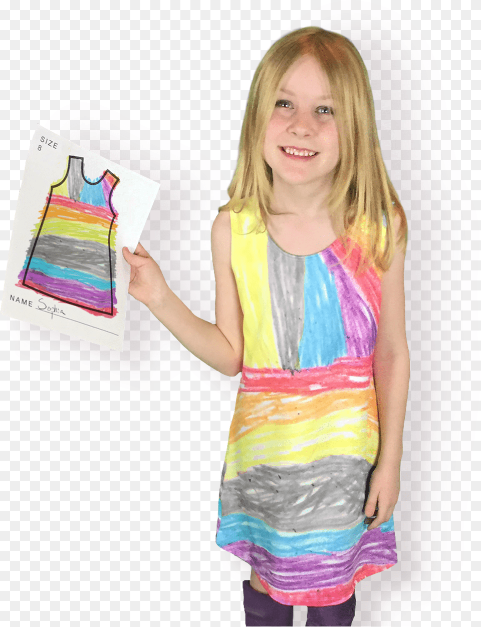 Here S How It Works Design Your Own Dress For Kids, Female, Girl, Person, Face Png Image