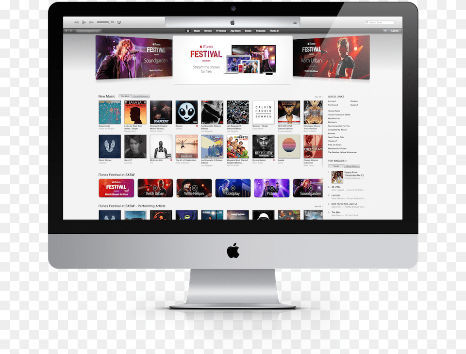 Here S Why Apple Bringing Itunes To Android Makes A Mockup, Screen, Computer Hardware, Electronics, Monitor Free Png Download