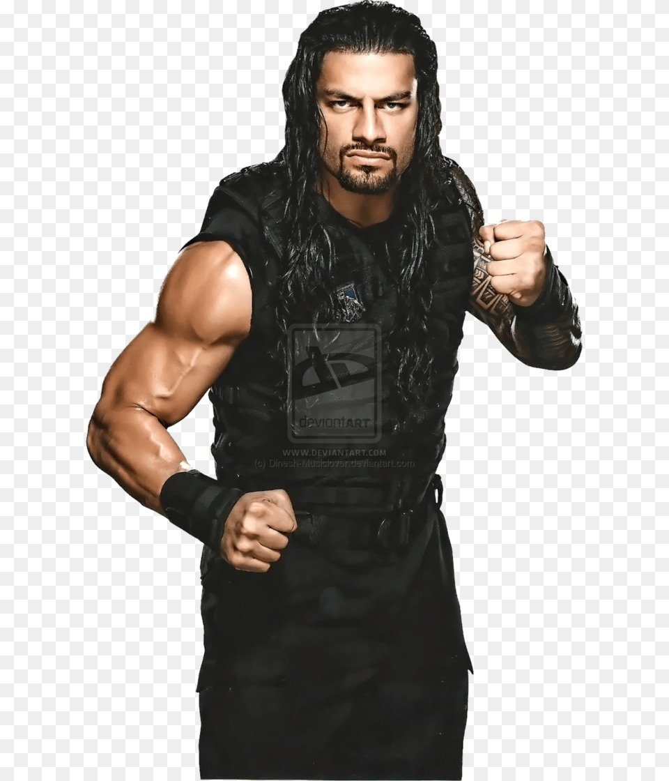 Here The Render Of Roman Reigns 2014 Wwe By Dinesh Musiclover Wwe Roman Reigns 2014, Vest, Person, Hand, Finger Free Png Download