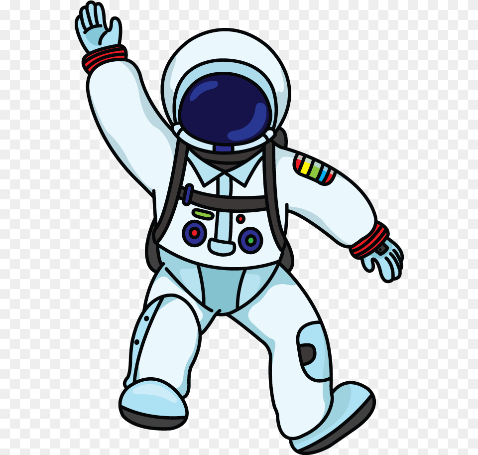 Here We Have A Step By Step Drawing Tutorial Of An Astronaut Drawing Cartoon, Robot, Baby, Person Png Image