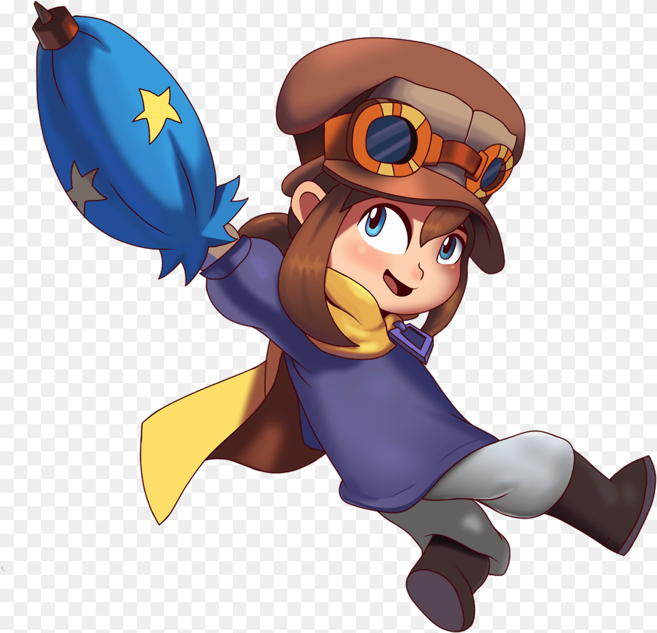 Here We Have Hat Kid From The December Ps4 Game A Hat Cartoon, Baby, Person, Face, Head Free Transparent Png