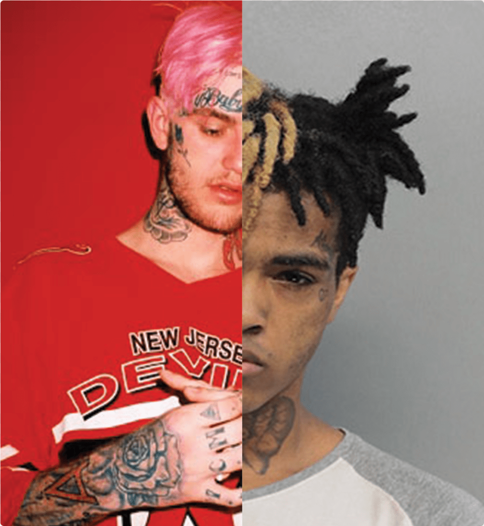 Here You Will Find Lil Peep And Xxxtentaion There Is Redbubble Xxxtentacion Scarf, Tattoo, Skin, Person, Man Free Png Download