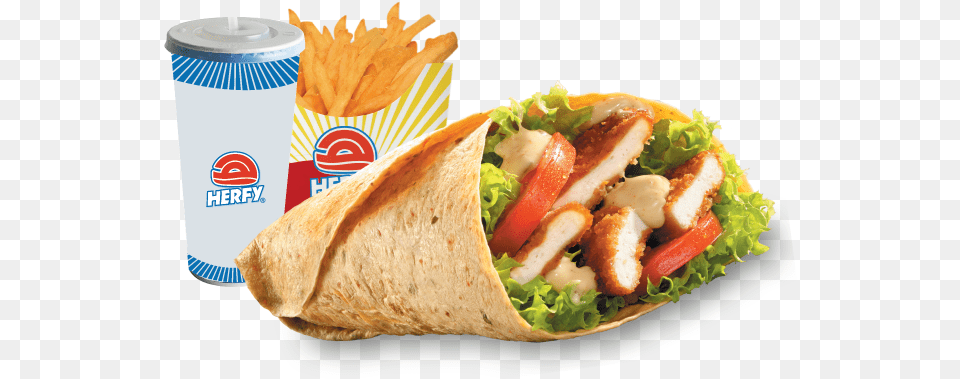 Herfy Tortilla, Food, Sandwich Wrap, Bread, Sandwich Png Image