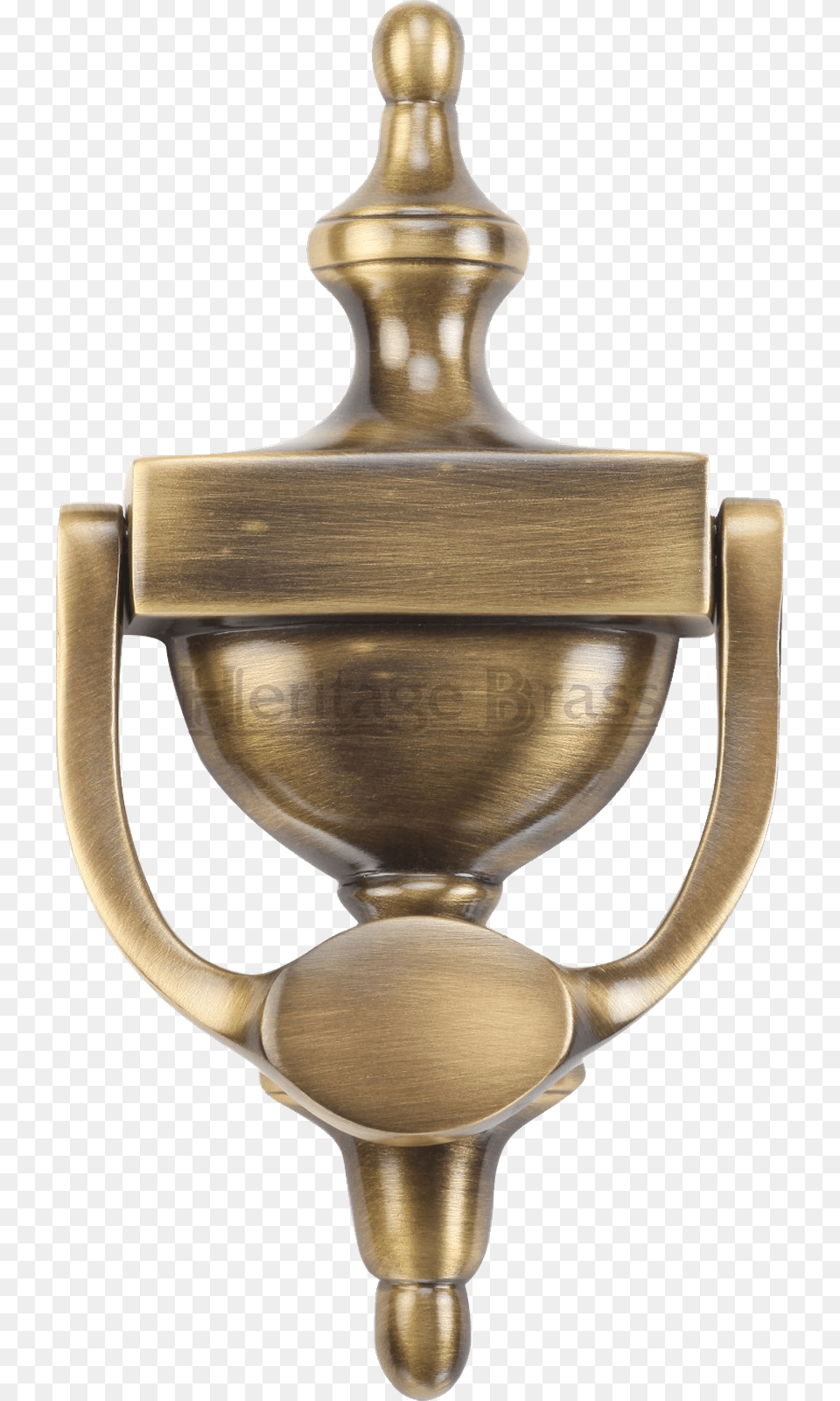 Heritage Brass Urn Door Knocker Satin Chrome, Bronze, Smoke Pipe Png