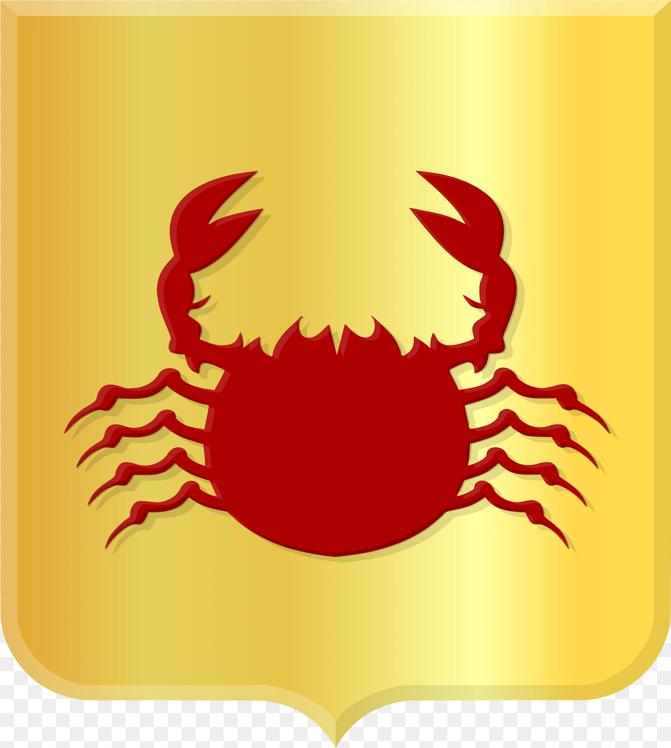 Herkingen Heerlijkheidswapen Clipart, Food, Seafood, Animal, Crab Free Transparent Png