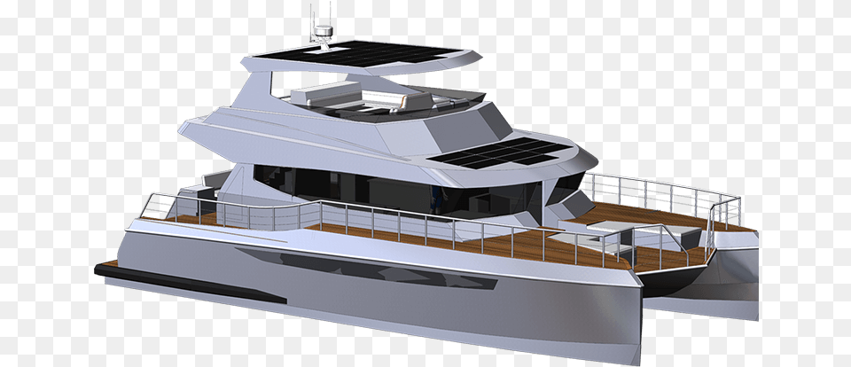 Herley Boats Catamaran Project Tangarua Luxury Yacht, Transportation, Vehicle, Boat Free Png Download