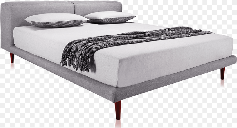 Herman Bed Grey2 Bed Frame, Furniture, Mattress Free Png