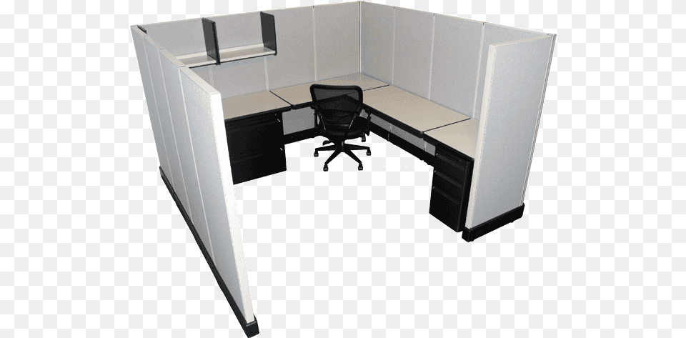 Herman Miller Action Office Workstation, Chair, Desk, Furniture, Table Free Png Download