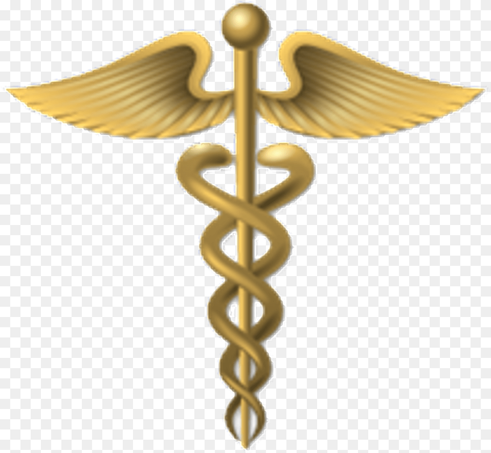 Hermes Caduceus As A Symbol Of Medicine Background Caduceus, Bronze, Cross, Accessories, Angel Free Transparent Png