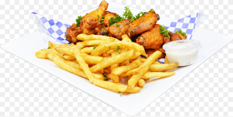 Hermes Chicken Wings French Fries, Food, Food Presentation, Lunch, Meal Free Png