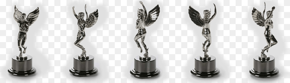 Hermes Statuettes Bronze Sculpture, Trophy, Person, Animal, Bird Png Image