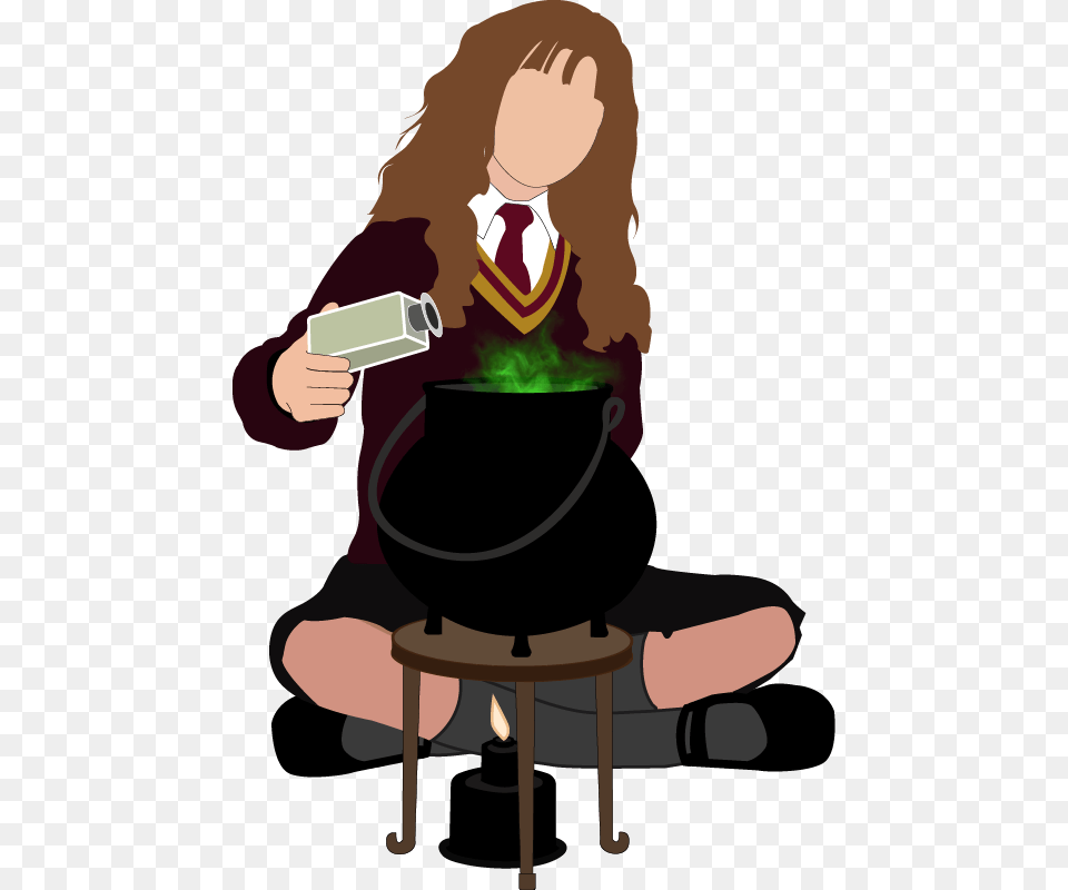 Hermione Brewing Polyjuice Potion, Adult, Female, Person, Woman Png Image