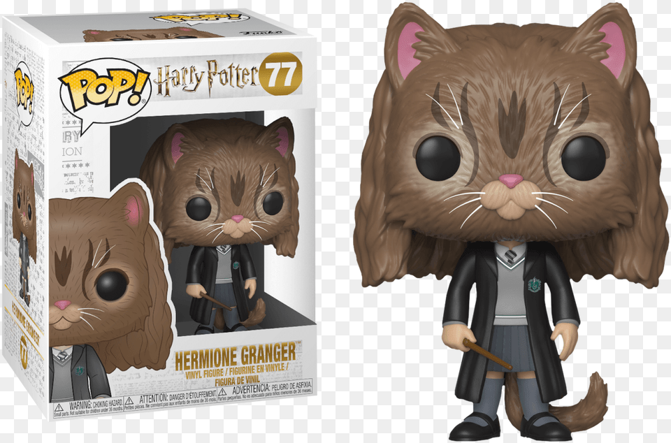 Hermione Granger As Cat Pop Vinyl Figure Funko Pop Hermione Cat, Person, Adult, Woman, Female Free Png Download
