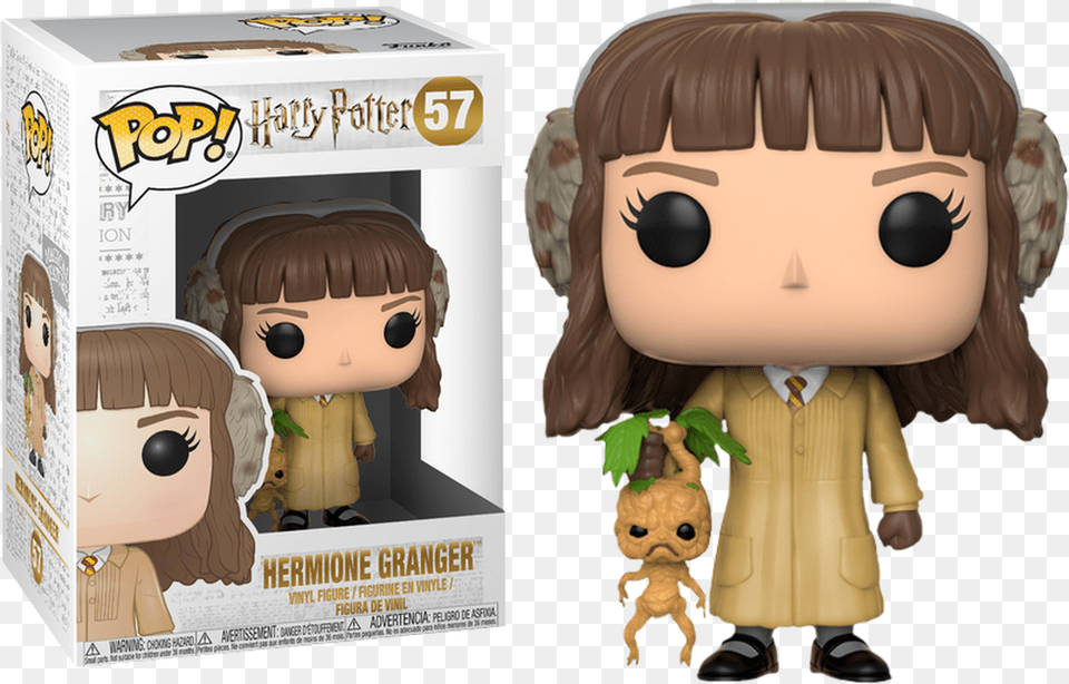 Hermione Granger In Herbology Outfit Pop Vinyl Figure Pop Vinyl, Doll, Toy, Baby, Person Free Transparent Png