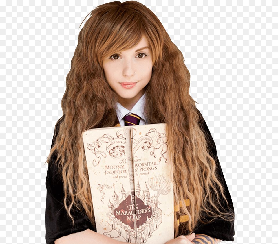 Hermione Granger Inspired Rhapsody Wig Hermione Granger Wig, Person, Portrait, Photography, Head Free Png Download