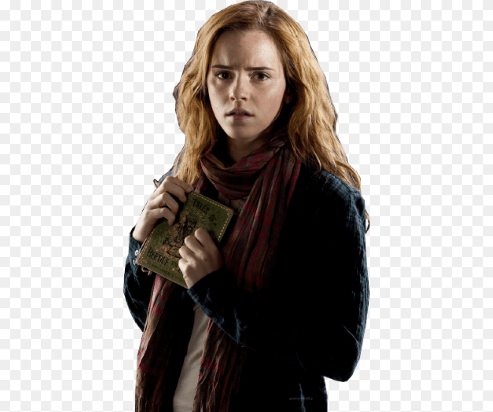 Hermione Worried With Book Image Hermione Granger 7th Year, Adult, Portrait, Photography, Person Free Transparent Png