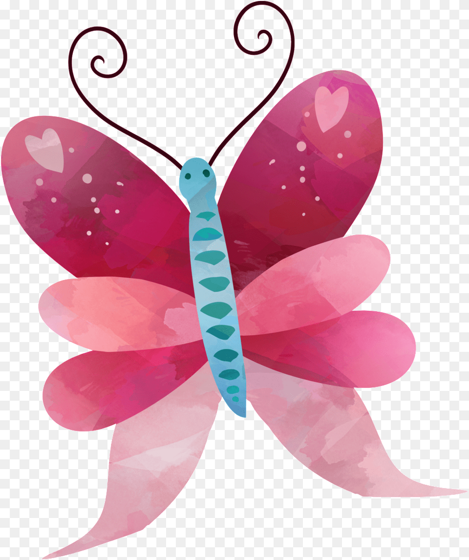Hermosa Mariposa Acuarela Cartoon Love Butterfly Beach Towel, Animal, Dragonfly, Insect, Invertebrate Png Image