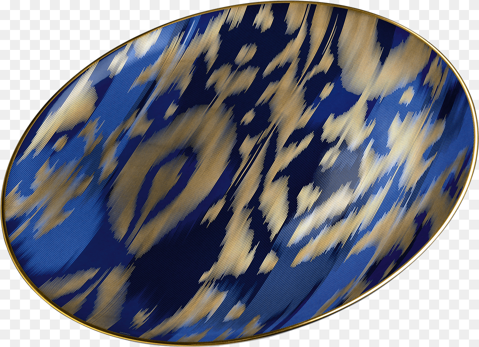 Herms Voyage En Ikat Presentation Plate In Porcelain Png Image