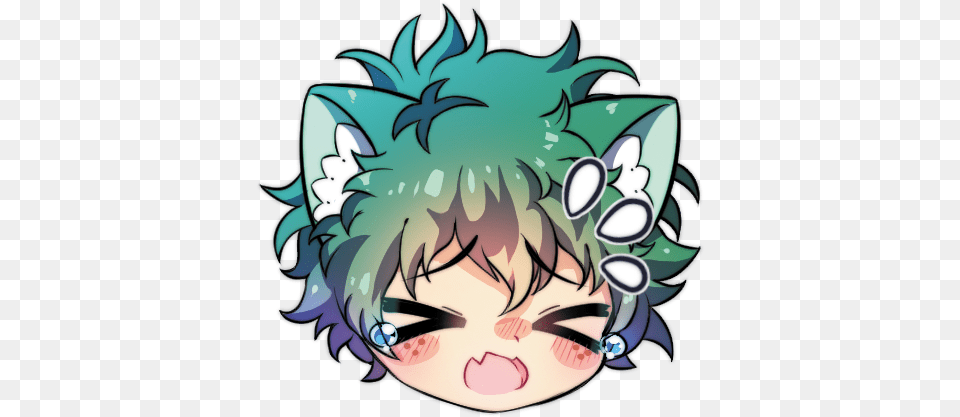 Hero Anime Chibi Boku No Academia Izuku Midoriya, Book, Comics, Publication, Baby Free Png Download