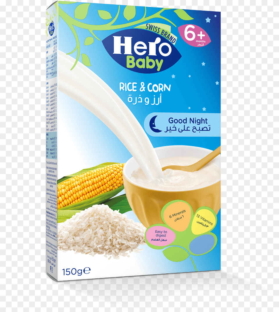 Hero Baby Cereal Riceampcorn, Cutlery, Spoon, Food, Produce Free Png