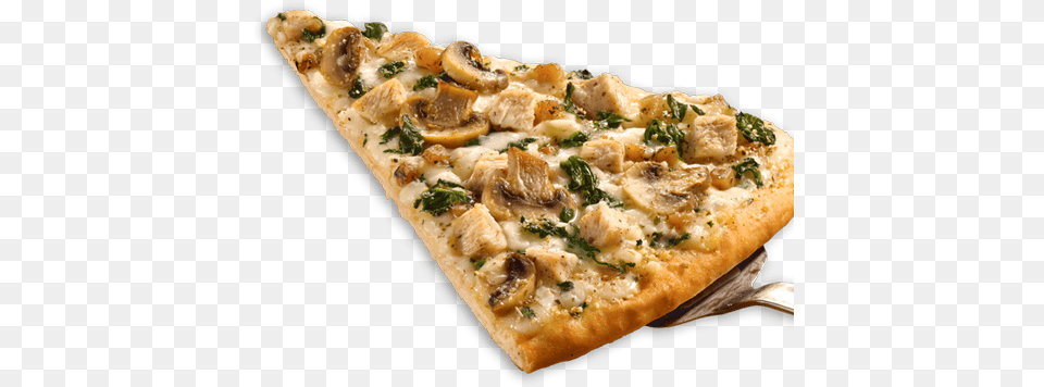 Hero By The Slice Freschetta By The Slice Pizza Chicken Spinach, Food, Food Presentation, Fungus, Plant Free Png Download