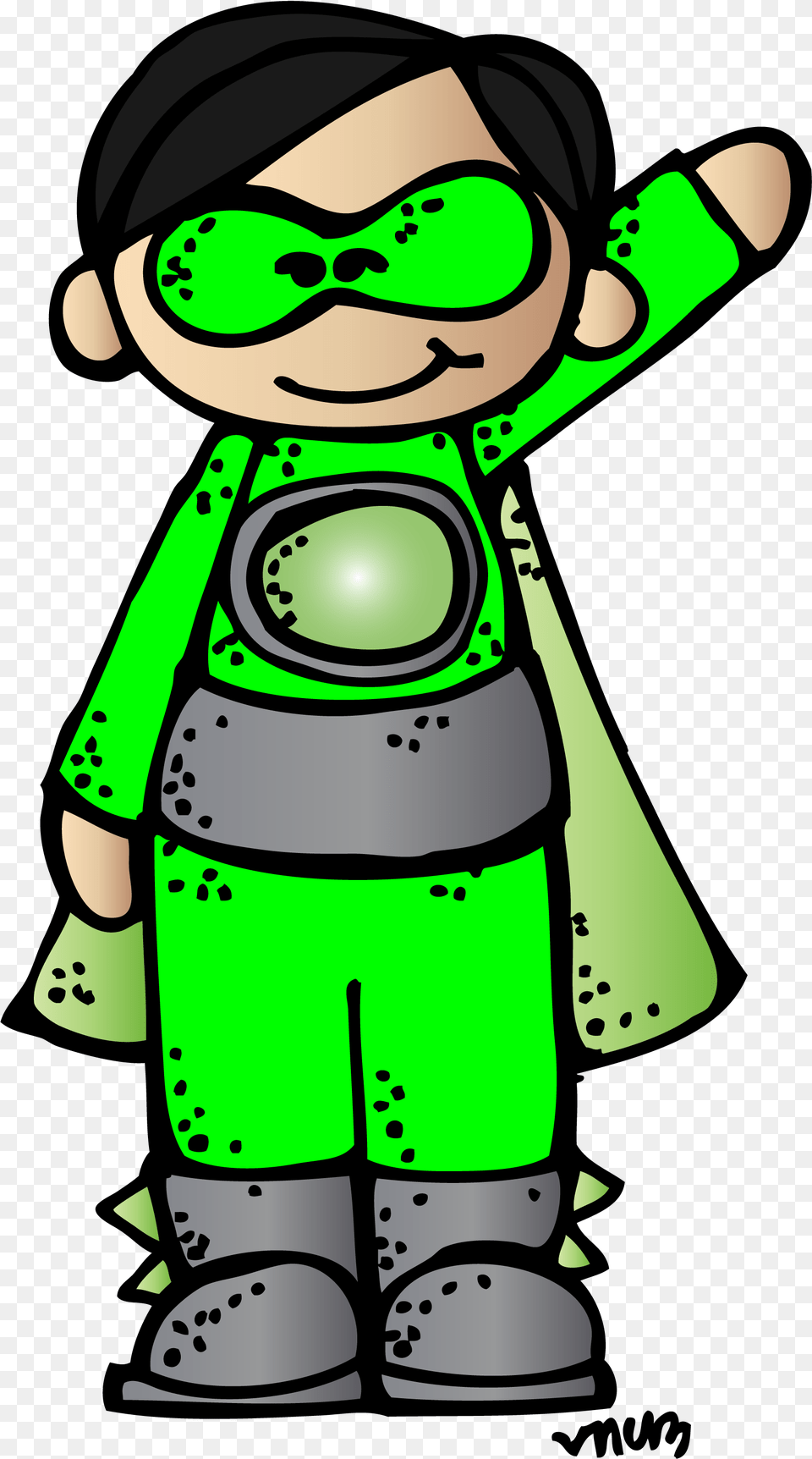 Hero Clipart Melonheadz Melonheadz Clip Art Superhero, Photography, Baby, Person, Face Free Png Download