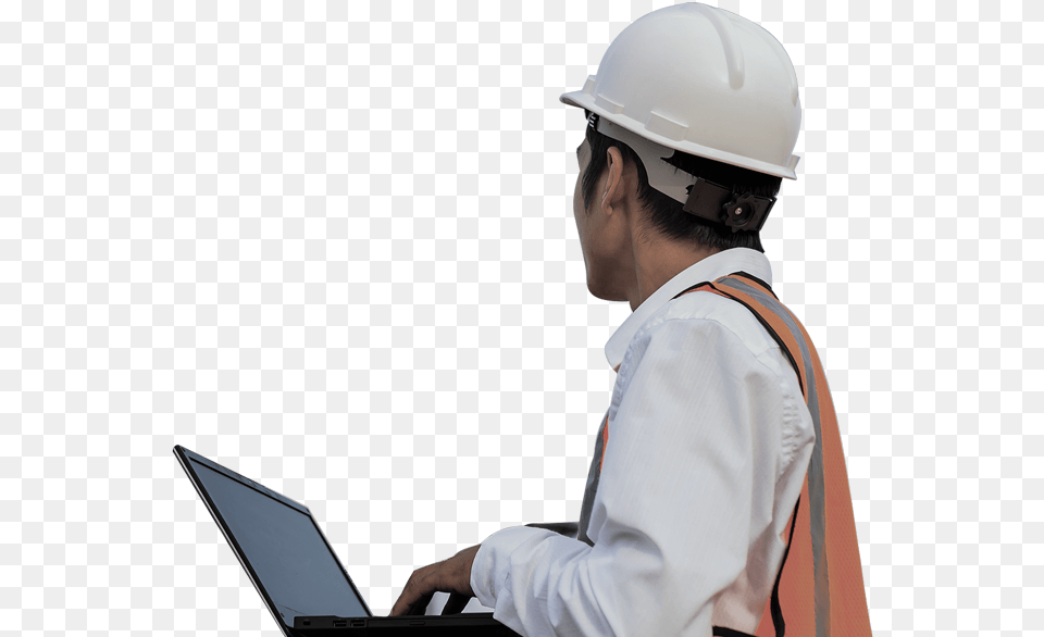 Hero Ebook Engineer Image Hard Hat, Laptop, Clothing, Computer, Electronics Free Transparent Png