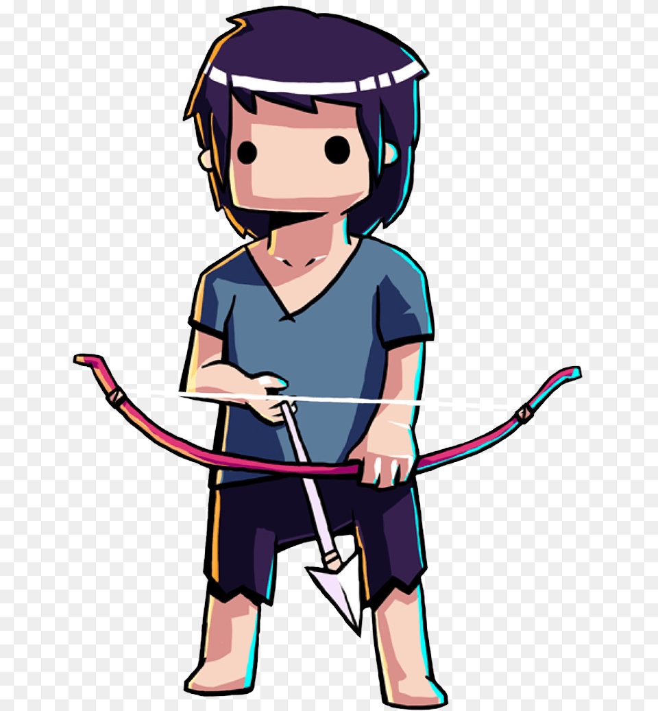 Hero From Titan Souls, Baby, Person, Weapon, Bow Png Image