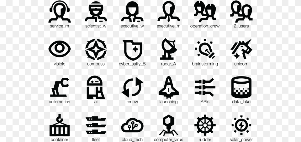 Hero Icons Illustration For Web Development Black And White, Text, Symbol, Blackboard, Alphabet Png