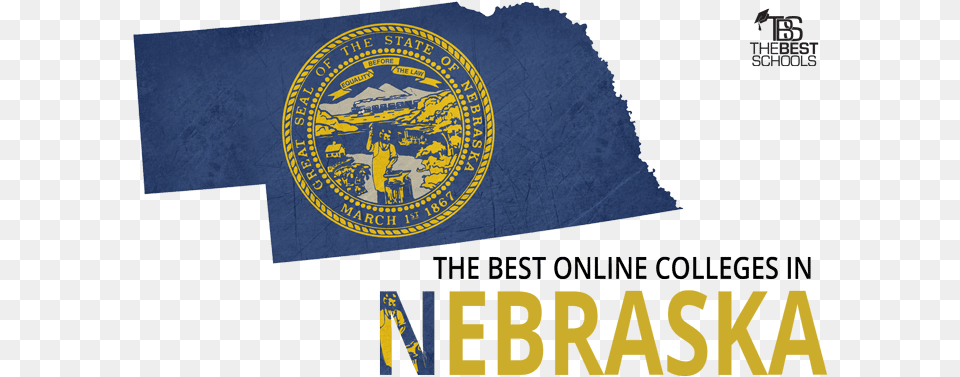 Hero Image For The Best Online Colleges In Nebraska Emblem, Logo, Text, Person Free Png Download