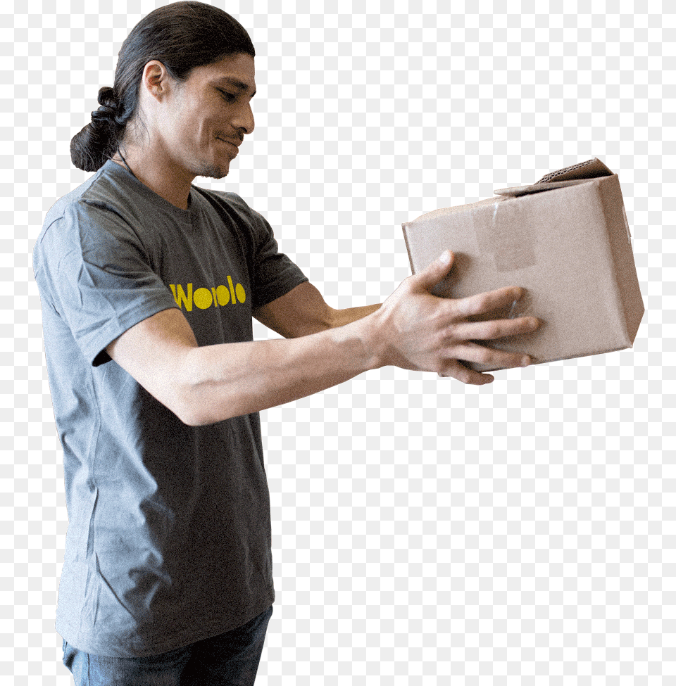 Hero Image Two Standing, Person, Box, Cardboard, Carton Free Transparent Png