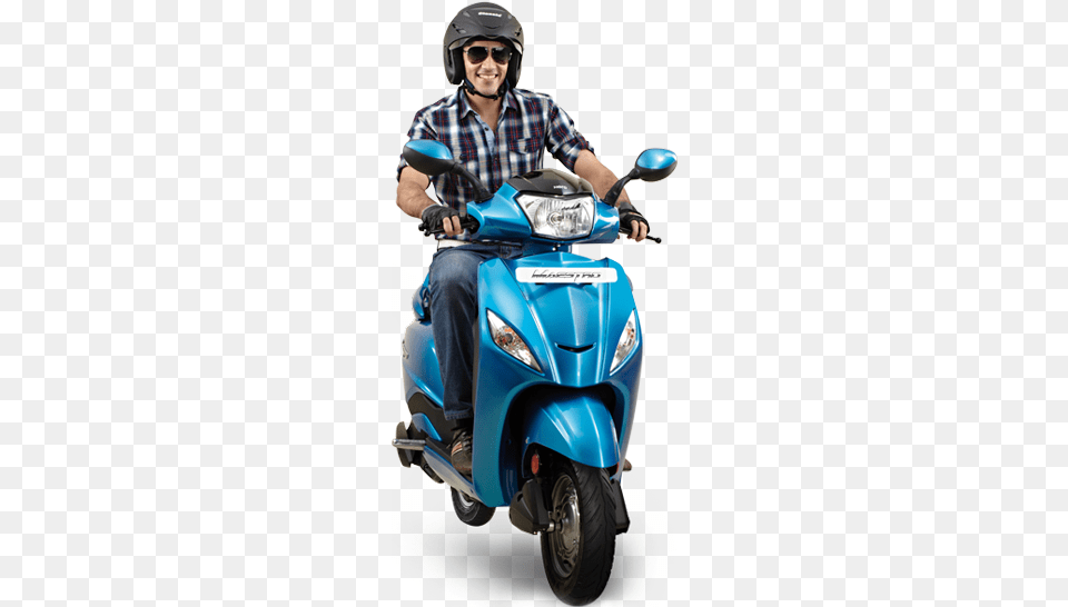 Hero Maestro Scooter India Vespa, Vehicle, Transportation, Motorcycle, Person Png Image