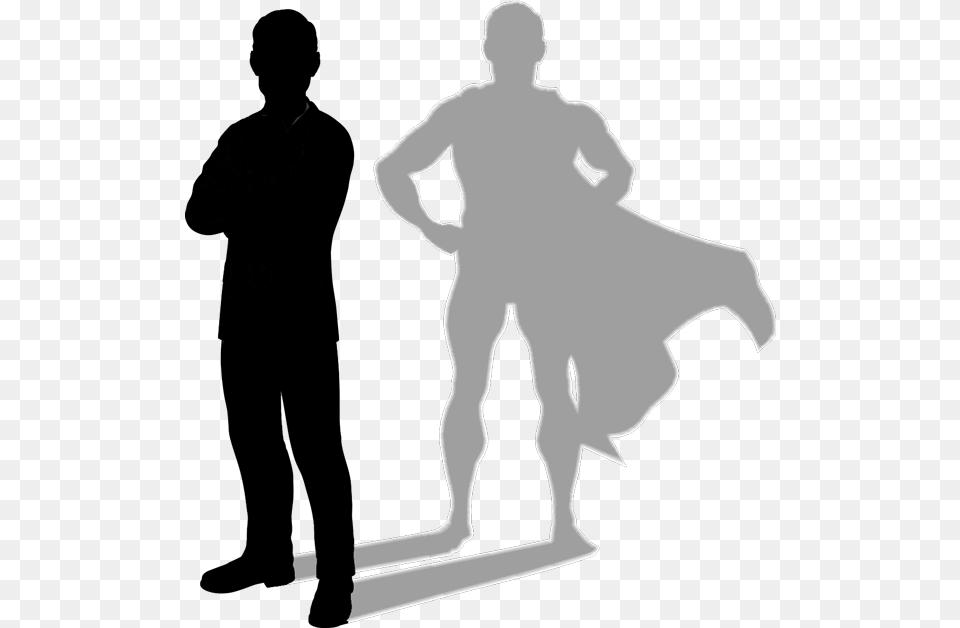 Hero Policeman Download Not Every Hero Wears A Cape Plan, Silhouette, Adult, Male, Man Png Image