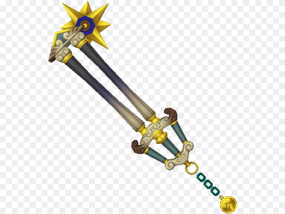 Hero S Crest Keyblade Kingdom Hearts 2 Hercules Keyblade, Sword, Weapon, Blade, Dagger Free Png