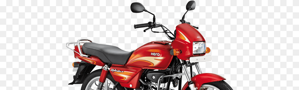 Hero Splendor Plus, Motorcycle, Transportation, Vehicle, Machine Png Image