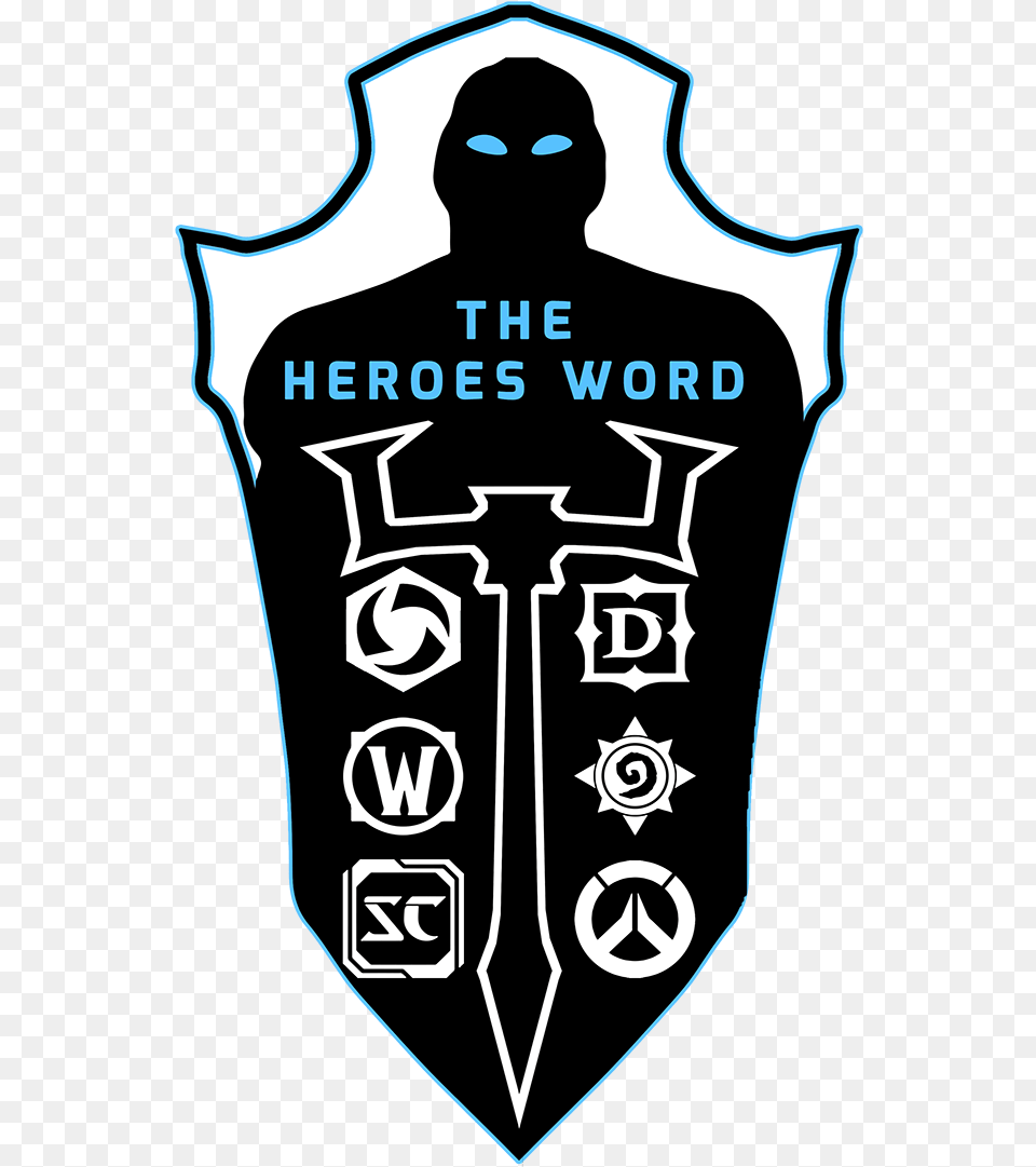 Hero Words Emblem, Logo, Person, Man, Male Free Png Download