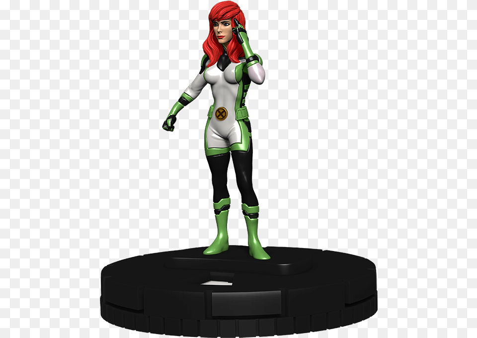 Heroclix Marvel Uncanny X Men 025 Jean Grey Cartoon, Figurine, Adult, Person, Female Free Png