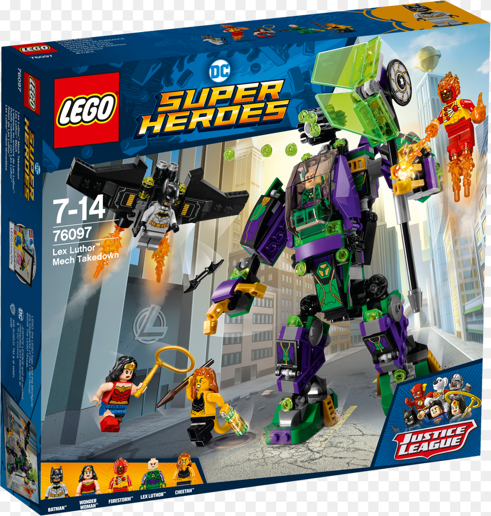 Heroes Lex Luthor Mech Takedown Large Lego Dc Superheroes Lex Luthor Mech Takedown, Robot, Baby, Person, Boy Png