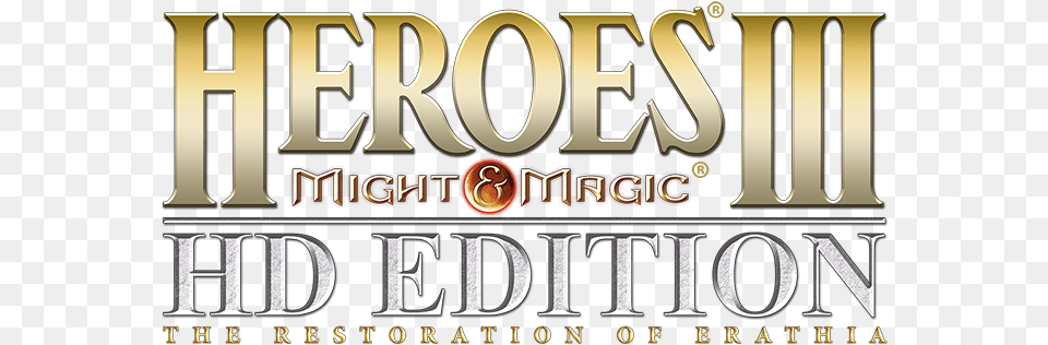 Heroes Of Might And Magic Logo Heroes Of Might And Magic Iii Logo, Book, Publication, Scoreboard, Text Free Png