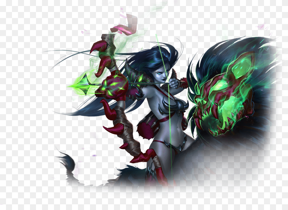 Heroes Of Newerth Hero Forsaken Archer, Graphics, Art, Person, Woman Free Transparent Png
