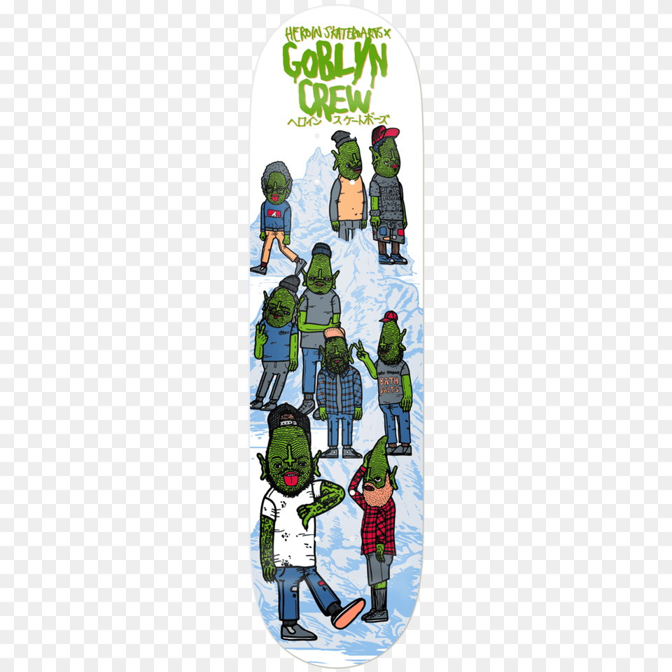 Heroin Goblyn Crew Deck, Person, Skateboard, Face, Head Free Png Download