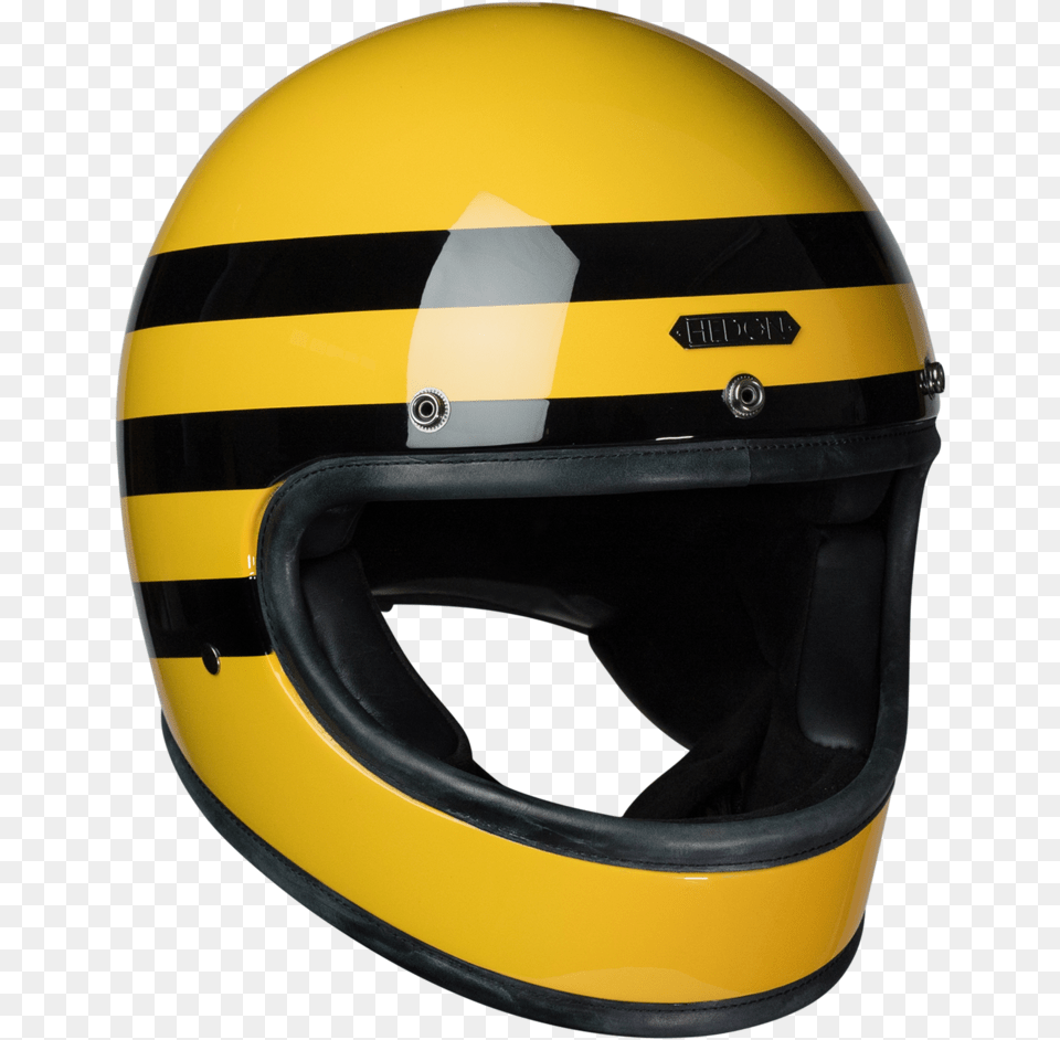 Heroine Classic Bumblebee Motorcycle Helmet, Crash Helmet Png