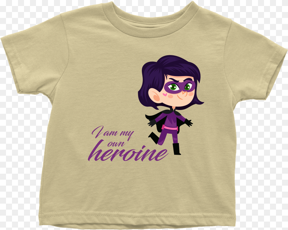 Heroine Toddler T Shirt Daughter Full Charged T Shirts And Onesie, Clothing, T-shirt, Baby, Person Free Png