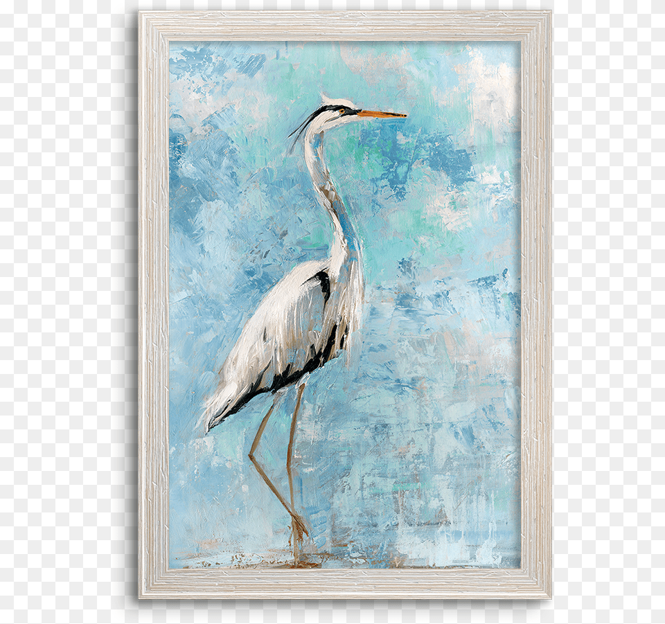 Heron Print On Canvas, Animal, Bird, Waterfowl, Crane Bird Png